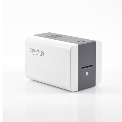 Impresora de Tarjetas Semi- automática SMART21 / Ingreso de Tarjetas Manual/Incluye Ribbon Software y 100 Tarjetas PVC