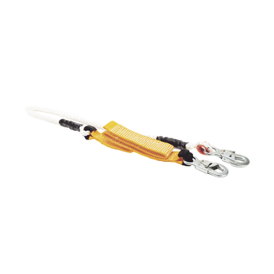 Amortiguador con Cable de Protección de Nylon y 2 Ganchos de Seguro Doble.