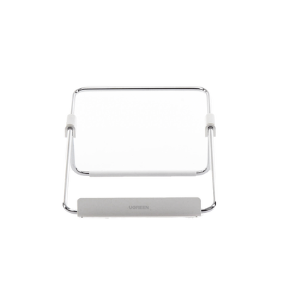 Soporte para Laptop / Plegable / Ajustable de 87 a 131 mm / Amplia compatibilidad 11 -16 / Capacidad de carga 20 KG / Antideslizante / Ultra Ligero / Metal / ABS / Silicona / Color Plata