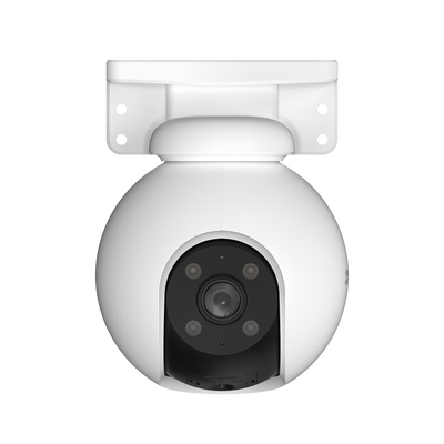 PT WiFi / (3K) 5MP / Visión 360° / Detección humana / Detección de Vehiculo / Sirena / Luz Parpadeante / Colores en Oscuridad / Micro SD / Presets / Autoseguimiento / Exterior