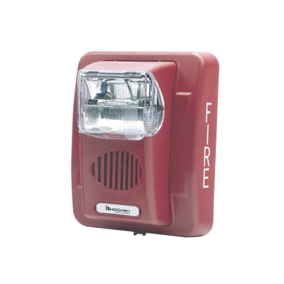 Sirena Estrobo 12/24 Vcd Multi Candela Montaje En Pared Color Rojo Serie HE (0500-06020)