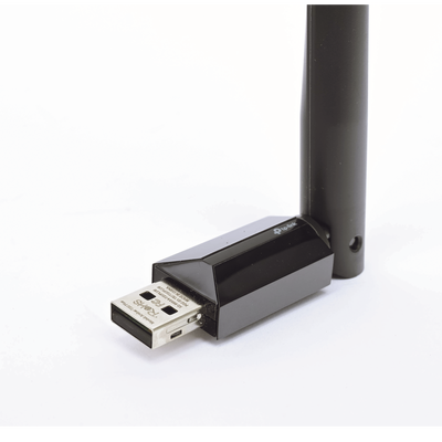 Adaptador USB inalámbrico doble banda AC 600 Mbps antena de alta ganancia.