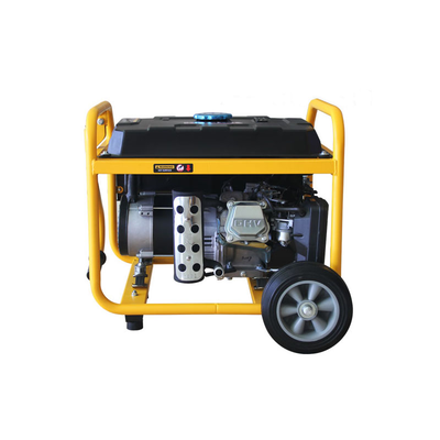 Generador a Gasolina / Planta de Emergencia 3kW 110Vca Encendido de Jalón Jaula con Ruedas para Fácil Traslado