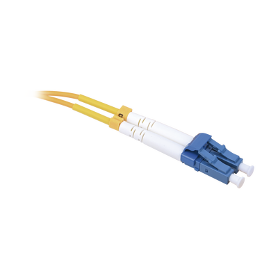Jumper de Fibra Óptica Monomodo 9/125 LC/UPC-SC/APC PVC 2.0 mm Dúplex amarillo 3 metros