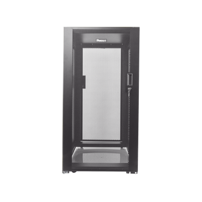 Gabinete Profesional de Telecomunicaciones de Piso 24 UR 600 mm de Ancho y 1070 mm de Profundidad Color Negro