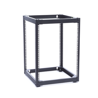 Rack Abierto de 4 Postes Instalación Pared o Piso de 14 Unidades Ideal para Equipo de Audio!
