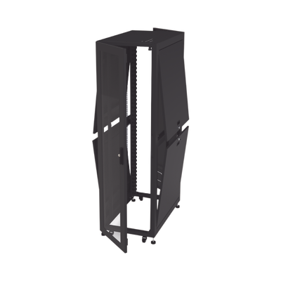 Gabinete para Telecomunicaciones Rack Estándar de 19" 42UR 600 mm Ancho x 1000 mm Profundidad. Fabricado en Acero Se envía el Gabinete Armado.