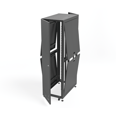 Gabinete Profesional para Telecomunicaciones de 45UR 600 mm de Ancho x 1000 mm de Profundidad.