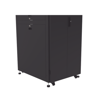 Gabinete para Telecomunicaciones Rack Estándar de 19" 42UR 800 mm Ancho x 1000 mm Profundidad. Fabricado en Acero Se envía el Gabinete Armado.
