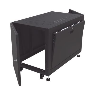 Gabinete Profesional de Piso para Telecomunicaciones de 12UR 1000 mm Profundidad Se envía el Gabinete armado.