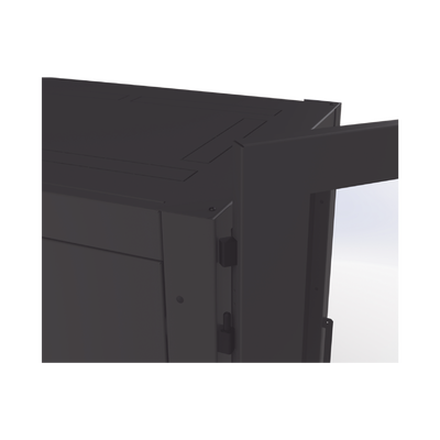 Gabinete Profesional de Piso para Telecomunicaciones de 12UR 1000 mm Profundidad Se envía el Gabinete armado.
