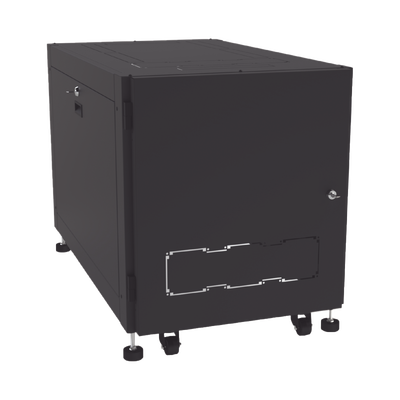 Gabinete Profesional de Piso para Telecomunicaciones de 12UR 1000 mm Profundidad Se envía el Gabinete armado.