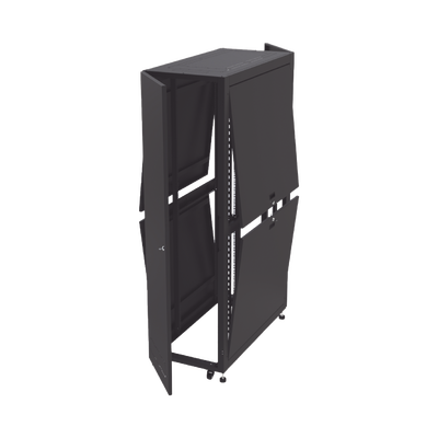 Gabinete Profesional para Telecomunicaciones de 45UR 1200 mm Profundidad Incluye 2 Organizadores Verticales de 45 Unidades de Rack Se envía el Gabinete Armado.