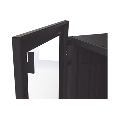 Gabinete Profesional para Telecomunicaciones de 45UR 1200 mm Profundidad Incluye 2 Organizadores Verticales de 45 Unidades de Rack Se envía el Gabinete Armado.