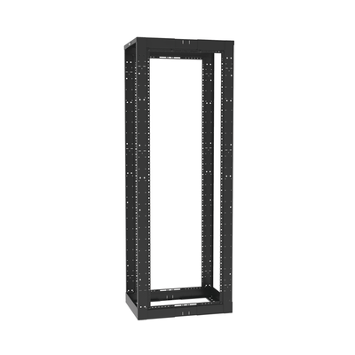 Rack de Cuatro Postes Estándar de 19" Rieles Roscados #12-24 Profundidad Ajustable de 23 a 42 in 45 Unidades de Rack Color Negro