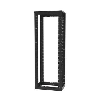Rack de Cuatro Postes Estándar de 19" Rieles Roscados #12-24 Profundidad Ajustable de 23 a 42 in 45 Unidades de Rack Color Negro