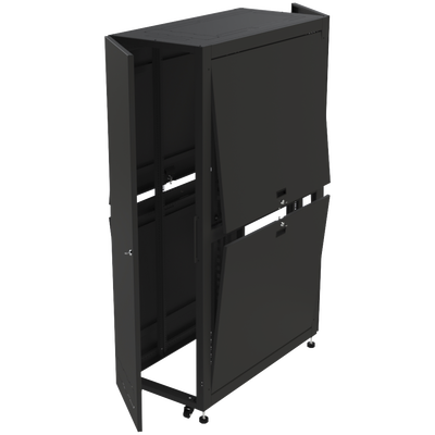 Gabinete para Telecomunicaciones Rack Estándar de 19" 42UR 600 mm Ancho x 1200 mm Profundidad. Fabricado en Acero.