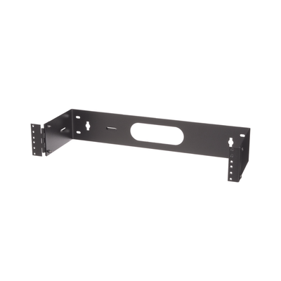 Rack Abierto de Instalación en Pared con Bisagras Profundidad de 159 mm 19 in de Ancho 2 UR Color Negro
