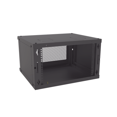 Gabinete de Pared Fijo Puerta Perforada Rack 19" de 6 UR (600 x 355 x 523 mm)(An x Al x Prof.)