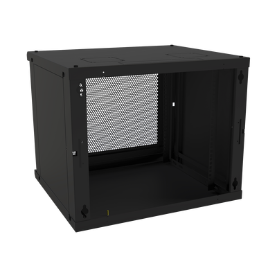 Gabinete de Pared Fijo Puerta Perforada con Rack de 19in 9 Unidades de Rack