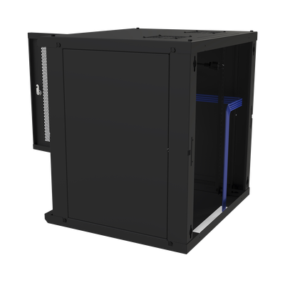 Gabinete de Pared Fijo Puerta Perforada Rack 19in de 12 Unidades de Rack