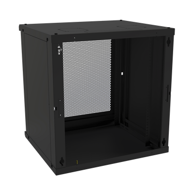Gabinete de Pared Fijo Puerta Perforada Rack 19in de 12 Unidades de Rack