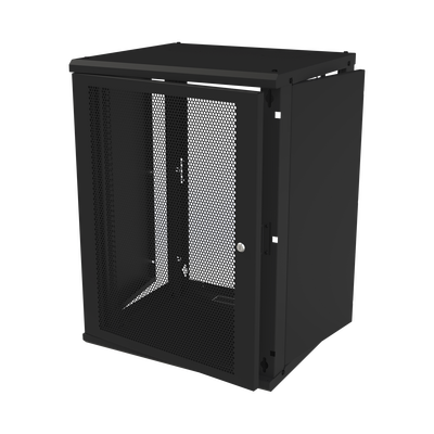 Gabinete de Pared Fijo Puerta Perforada Rack 19" de 16 UR.