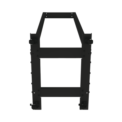 Rack Móvil de Acero de 2 Postes 45 UR Incluye 4 Ruedas Uso Rudo.