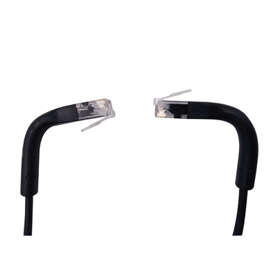 Mini Patch Cord Cat6 Ultra Slim 2 m Negro – Ahorra Espacio sin Organizadores con Bota Flexible
