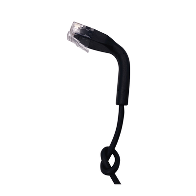 Mini Patch Cord Cat6 Ultra Slim 2 m Negro – Ahorra Espacio sin Organizadores con Bota Flexible