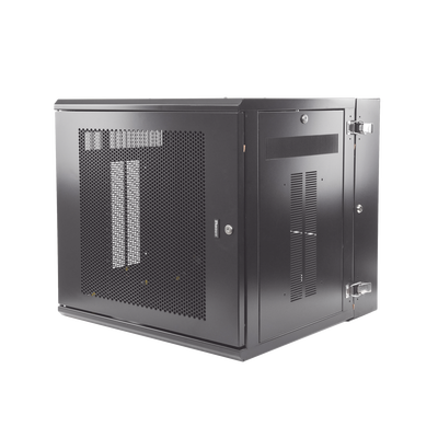 Gabinete PanZone de Montaje en Pared de 19in Puerta Ventilada 12 UR 635mm de Profundidad Color Negro