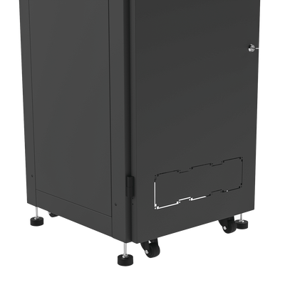 Gabinete Profesional para Telecomunicaciones de 19in Instalación a Piso 24UR 600 mm Profundidad Se envía el Gabinete Armado.
