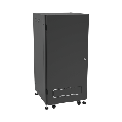 Gabinete Profesional para Telecomunicaciones de 19in Instalación a Piso 24UR 600 mm Profundidad Se envía el Gabinete Armado.