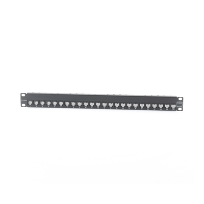 Patch Panel Z-MAX Blindado de 24 puertos Modular (vacío) Plano 1UR
