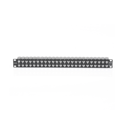 Patch Panel Z-MAX de 48 puertos Blindado Precargado con Jacks Categoría 6A Plano 1UR