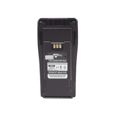 Batería de Li-Ion 2500 mAh. Para radios EP-450/ DEP 450/CP200/CP250/PR400/GP3388/CP080/150/200.(incluye clip)