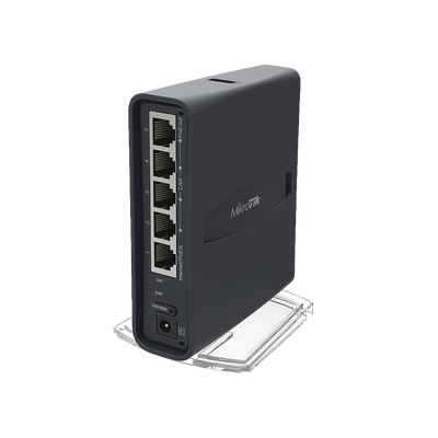 (hAP ac lite Tower) 5 Puertos Fast Ethernet WiFi Doble Banda 802.11ac Base tipo Torre