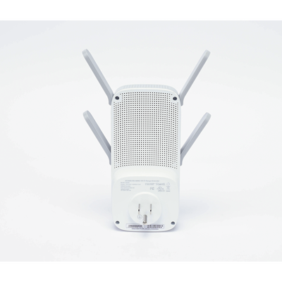 Repetidor / Extensor de Cobertura WiFi AC 2600 Mbps doble banda 2.4 GHz y 5 GHz con 1 puerto 10/100/1000 Mbps 4 antenas externas
