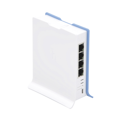 (hAP lite TC) 4 Puertos Fast Ethernet Wi-Fi 2.4 GHz 802.11 b/g/n y base tipo Torre