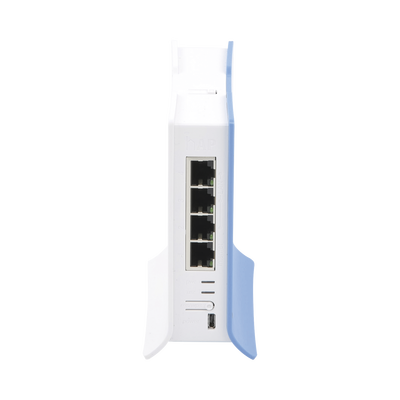 (hAP lite TC) 4 Puertos Fast Ethernet Wi-Fi 2.4 GHz 802.11 b/g/n y base tipo Torre