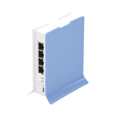 (hAP lite TC) 4 Puertos Fast Ethernet Wi-Fi 2.4 GHz 802.11 b/g/n y base tipo Torre