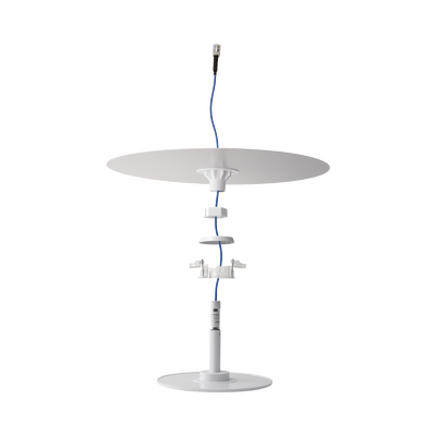 Antena Omnidireccional de Bajo Perfil Ultra Delgada con Reflector para Máxima Ganancia de 7dBi. Cubre bandas de celular 5G 4G 3G y WiFi de 608 a 2700 MHz.
