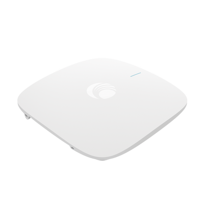 Access Point cnPilot XE3-4 WiFi 6/6E 802.11ax (2.4 5 y 6 GHz) 3 radios definidos por software (SDR) MU-MIMO 4x4 Políticas de control de aplicaciones hasta 1 500 clientes gestión desde la nube hasta 6.6 Gbps.