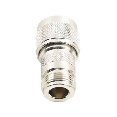 Adaptador en Línea de Conector N Macho Inverso a N Hembra Níquel/ Oro/ Teflón.