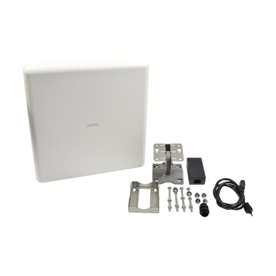 Punto de Acceso WiFi PTP y PTMP Doble Banda Simultanea Ideal Para Industria 4.0 Hasta 1.7 Km de Cobertura WiFi Antena Sectorial MIMO 8x8 Integrada de 100° de Apertura en 2.4 GHz MIMO 2x2 Conectorizado en 5 GHz.