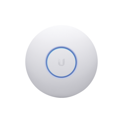 Access Point UniFi 802.11ac Wave 2 MU-MIMO4X4 con antena Beamforming hasta 1.7 Gbps para interior PoE 802.3af soporta 200 clientes incluye PoE
