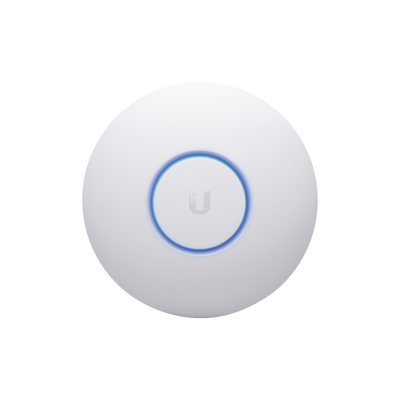 Access Point UniFi 802.11ac Wave 2 MU-MIMO4X4 con antena Beamforming hasta 1.7 Gbps para interior PoE 802.3af soporta 200 clientes incluye PoE