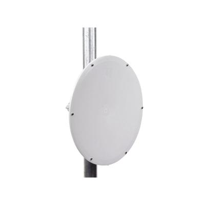 Antena direccional de Alto Rendimiento/ Parábola profunda para mayor aislamiento al ruido / 24.5 dBi / (4.9 - 6.4 GHz) / Conectores N-Hembra / Fácil Montaje y Soporte de acero inoxidable / Radomo Incluido