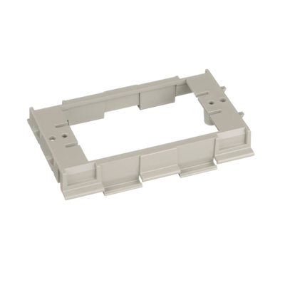 Soporte para Montaje de Faceplates en Canaleta T70 de PVC Rígido Color Gris Internacional