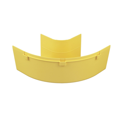 Ángulo Recto a 90º Horizontal Para Canaletas FiberRunner™ 4X4 Color Amarillo